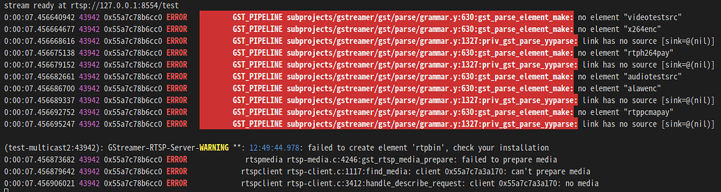 How can I create multicast rtsp server using gst-rtsp-server ...